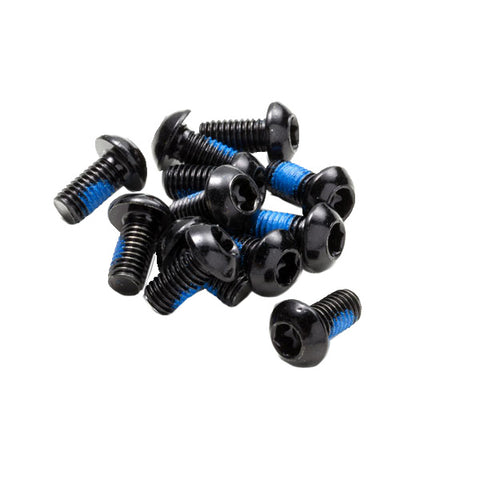 Reverse Disc Rotor Bolts, M5x10, 12/Pack - Black