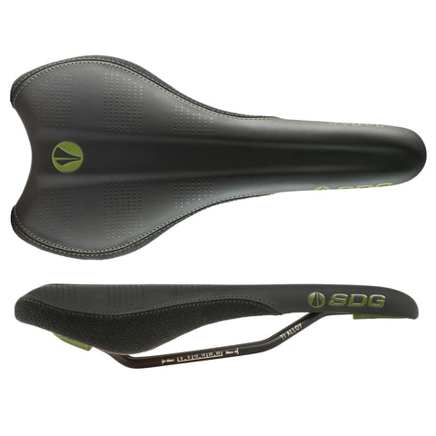 SDG Radar Mtn Saddle, Ti-Alloy Rails - Olive Green/Black