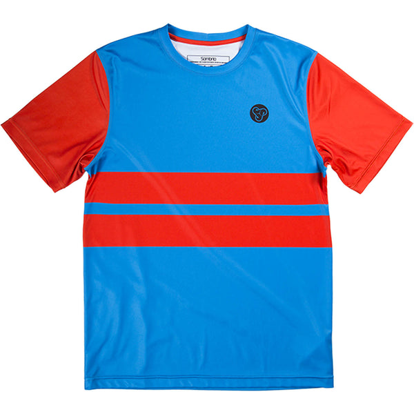 Sombrio Mens Slice & Dice Jersey Flame/Big Air Large