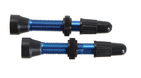 WTB TCS Alloy Presta Valve Stem, 34mm - Blue (Pair)