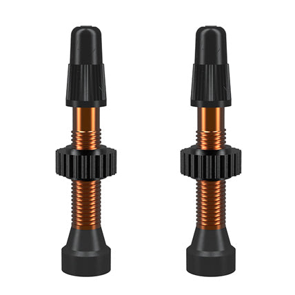 WTB TCS Alloy Presta Valve Stem, 34mm - Orange (Pair)