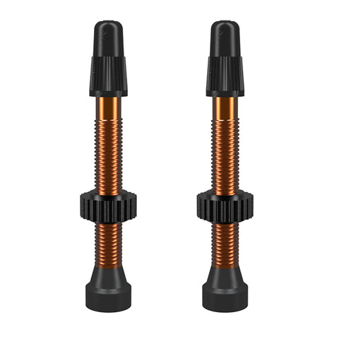 WTB TCS Alloy Presta Valve Stem, 46mm - Orange (Pair)