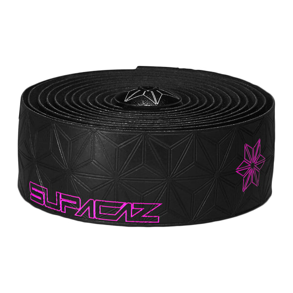 SUPACAZ Super Sticky Kush Galaxy Bar Tape Black/Neon Pink