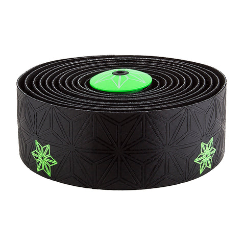 SUPACAZ Super Sticky Kush Galaxy Bar Tape Black/Neon Green