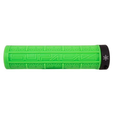 SUPACAZ Grizips Lock-On Grips Neon Green/Black