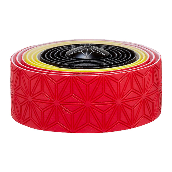 SUPACAZ Super Sticky Kush Country Bar Tape Red/Yellow/Black