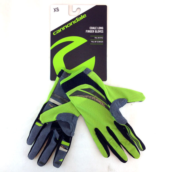 Cannondale 2014 CDALE Classic Long Finger Gloves Berzerker Green - 4G403/BZR Ext