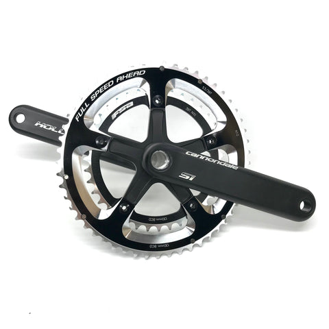 Cannondale Hollowgram 172.5mm Si FSA Rings Crankset with bottom bracket spindle