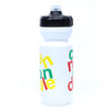 Cannondale Gripper Water Bottle Stacked Logo White w/ Rasta 600ml/21oz CP5302U10