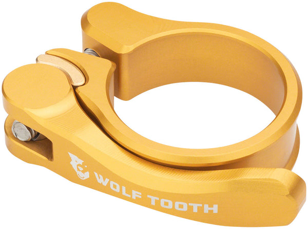 Wolf Tooth Components Quick Release Seatpost Clamp - 31.8mm, Gold