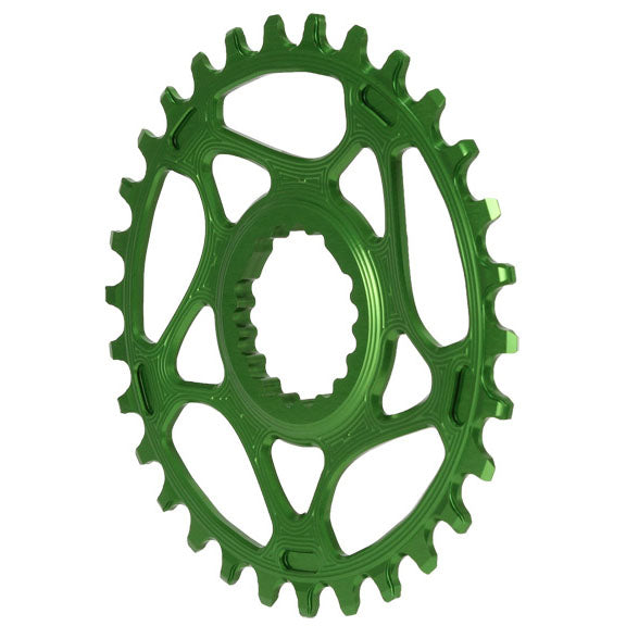 Absolute Black Cannondale Hollowgram Direct Mount ring, 30T - green