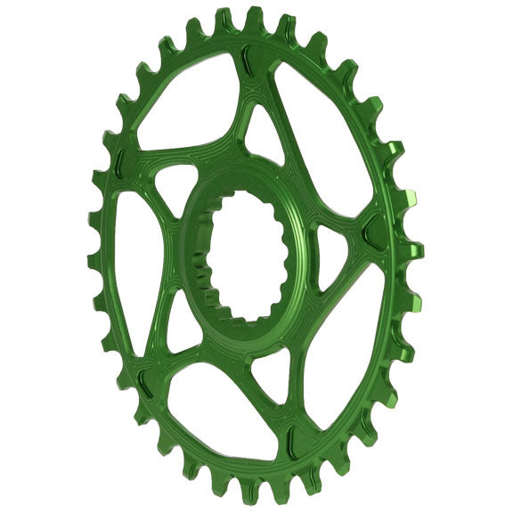 Absolute Black Cannondale Hollowgram Direct Mount ring, 32T - green