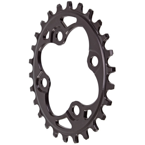 Absolute Black 104 Oval chainring, 64BCD 26T - black