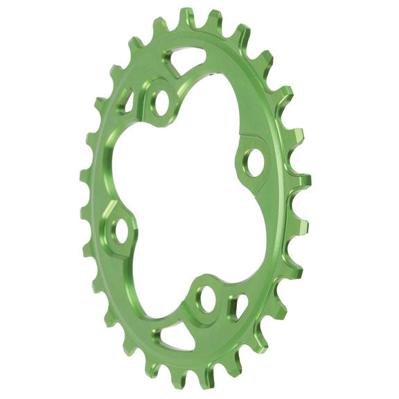 Absolute Black 104 Oval chainring, 64BCD 26T - green