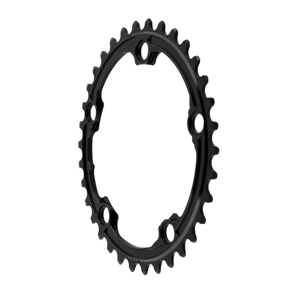 Absolute Black Premium oval road chainring, 5x110BCD 36T - black