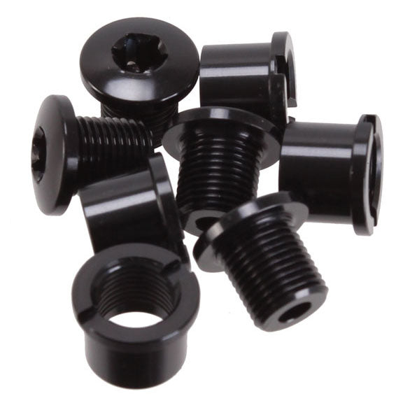 Absolute Black T-30 Chainring bolt set - 4x Long bolts and nuts
