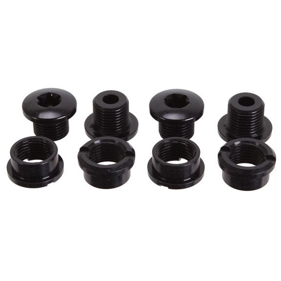 Absolute Black T-30 Chainring bolt set - 4x Short bolts and nuts