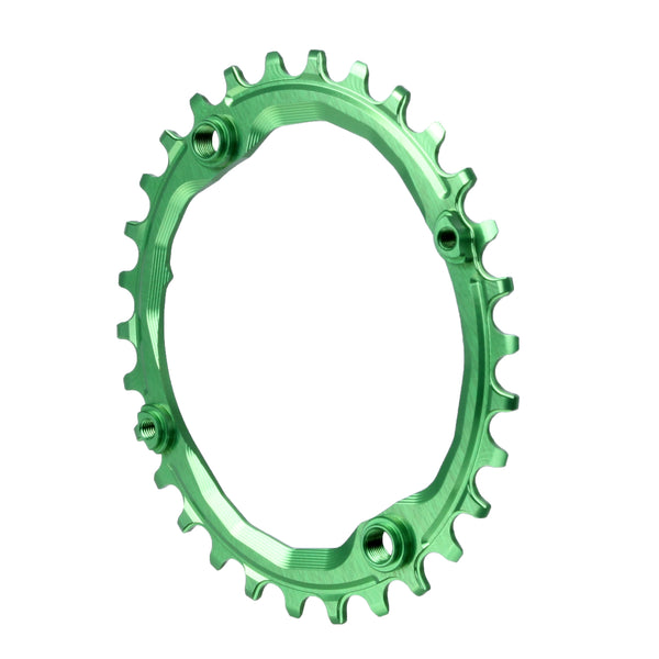 Absolute Black 104 Oval chainring, 104BCD 30t - green