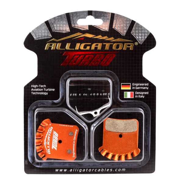 Alligator Turbo disc pads, Shimano Saint M810/820, Zee M640- Organic