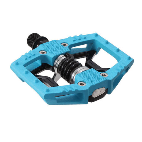Crank Brothers Double Shot 2 hybrid pedals, blue/black
