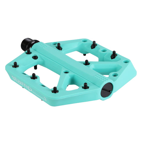 Crank Brothers Stamp 1 Small Platform Pedals, Turquoise