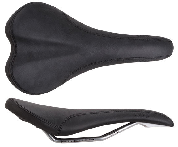 Charge Bikes Spoon saddle, CrMo - black/black logo + 3M reflect