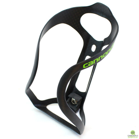 Cannondale GT40 Carbon Water Bottle Cage Carbon/Green - Only 28 Grams!