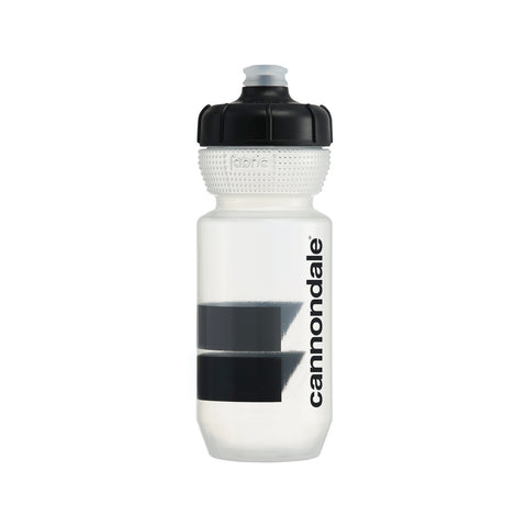 Cannondale Block Gripper Bottle Clear + Black 600ml CP5200U0160