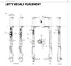 Cannondale Lefty XLR 100 27.5 Scalpel 27.5 Dark Grey/Black/Silver Decal Set