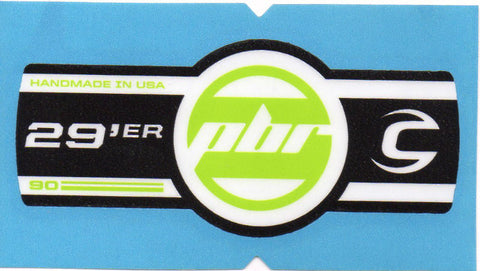 Cannondale Lefty PBR 90 29 Band Decal/Sticker Black, white, green