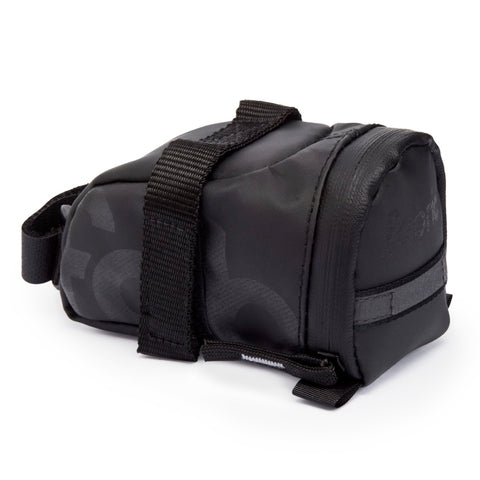 Fabric Contain Bicycle Saddle Bag Black Small FP1108U10SM