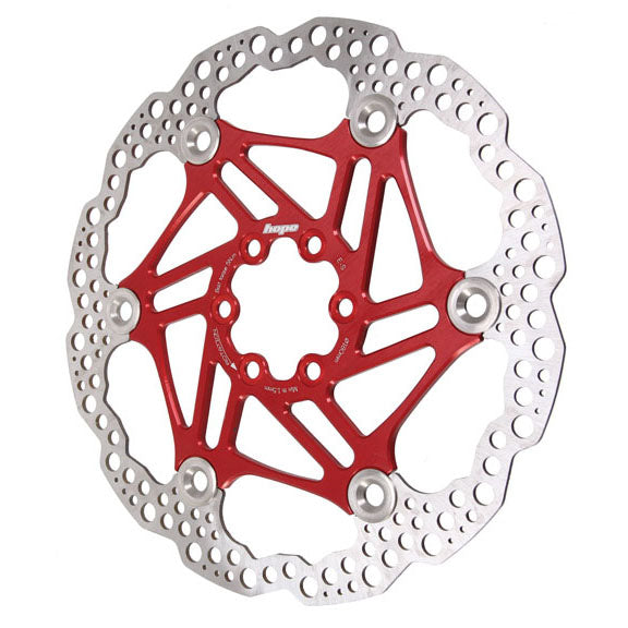 Hope Floating Disc Rotor: 180mm Red