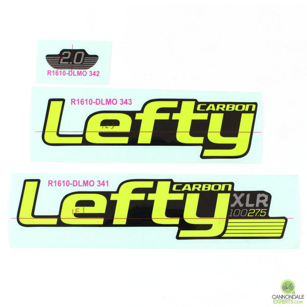 Cannondale Lefty Carbon XLR 100 27.5 Scalpel 27.5 Green/Silver Metallic Decal Se