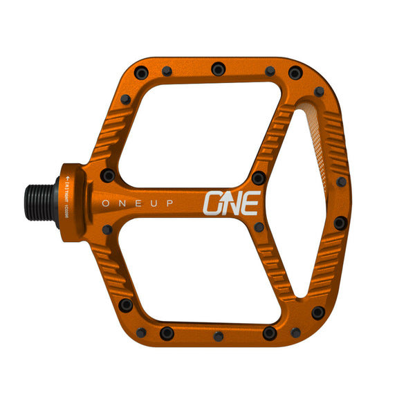 OneUp Components Aluminum platform pedals, orange