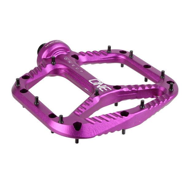 OneUp Components Aluminum Platform Pedals, Purple