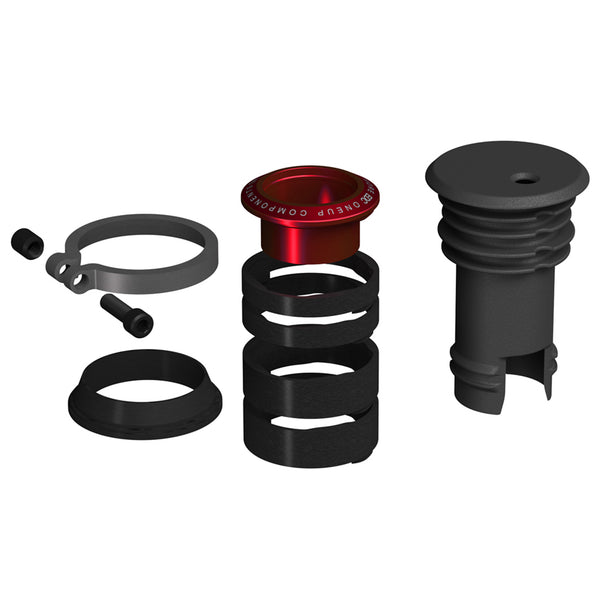 OneUp Components EDC Stem Cap and Preload Kit, Red