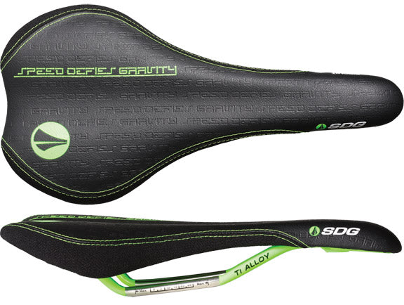 SDG Circuit MTN saddle, Ti-Alloy rail - black/green