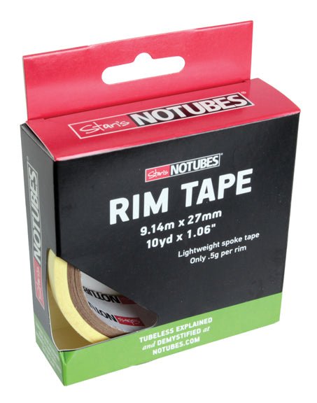 Stan's Yellow Rim 27mm Tape, 10 Yard Roll