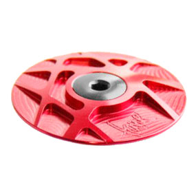 Tune Headset Cap, Alloy, Red