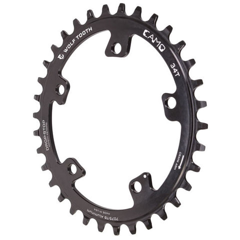Wolf Tooth Components CAMO Al PowerTrac 34T Chainring