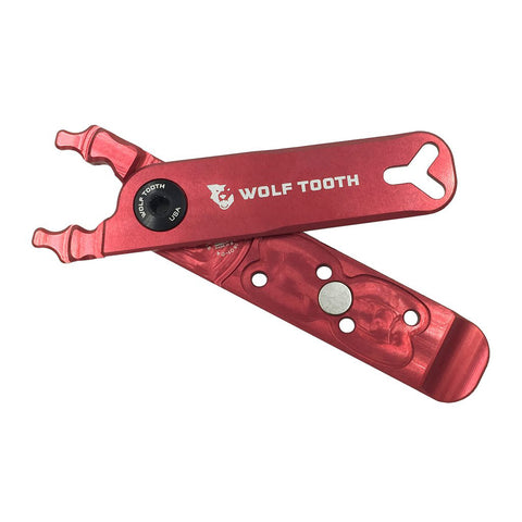 Wolf Tooth Components Master Link Combo Pliers, Red/Black