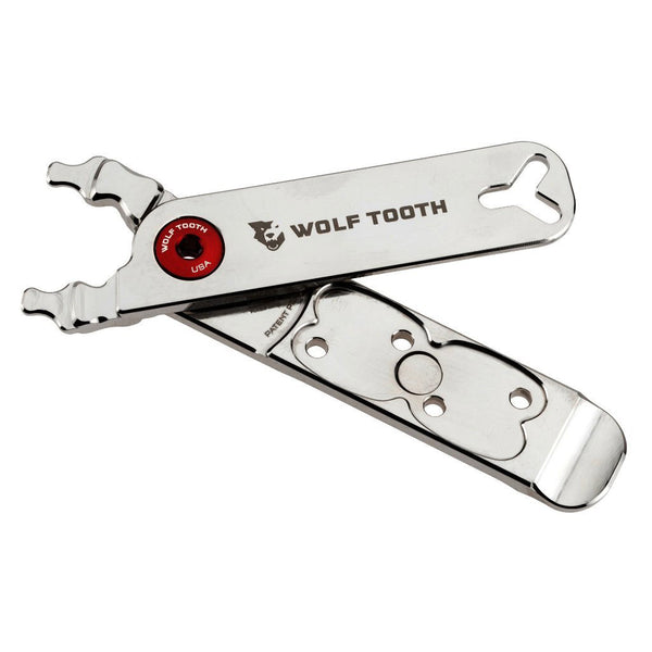 Wolf Tooth Components Master Link Combo Pliers, Nickel/Red