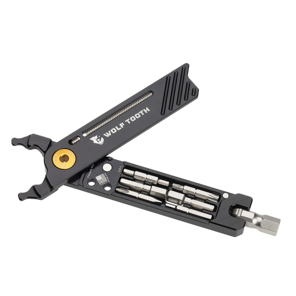 Wolf Tooth Components 8-Bit Pack Pliers Tool Kit, Black/Gold