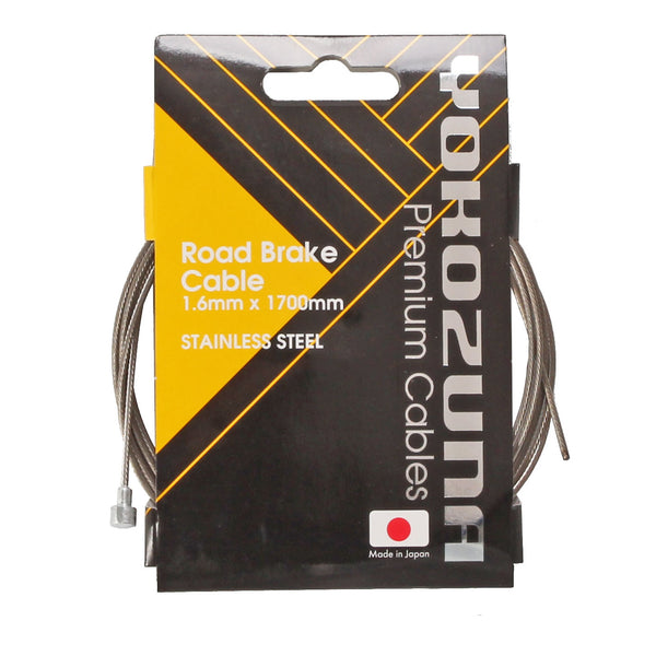 Yokozuna Brake Cable, Shimano Road-1.6mm Stainless - Each