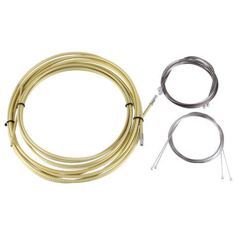 Yokozuna Reaction Cable/Casing Kit, Der/Brake, Rd/Mtn - Gold