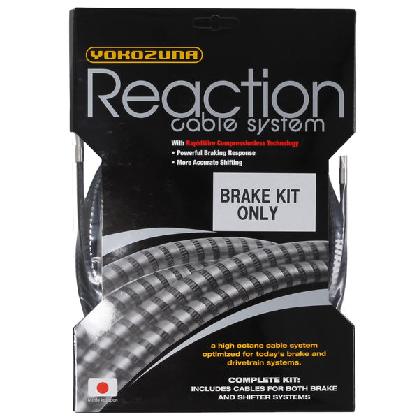 Yokozuna Reaction Brake Cable/Casing Kit, Rd/Mtn - Black
