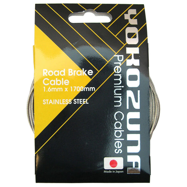 Yokozuna Premium Cable/Casing Kit, Road Brake - F/R Set Blk