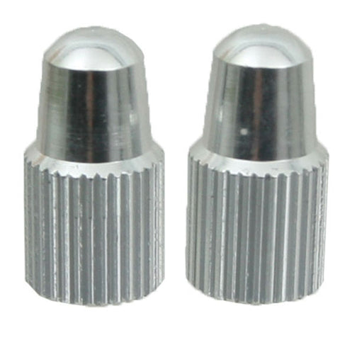 Yokozuna Alloy valve cap, Presta, silver - pair