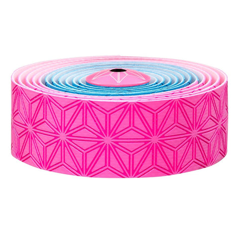 Supacaz Super Sticky Kush handlebar tape, neon pink and blue