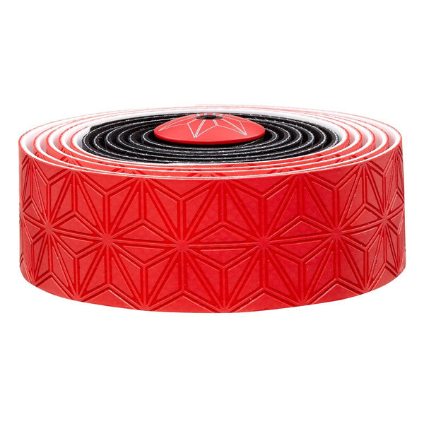 Supacaz Super Sticky Kush handlebar tape, black and red